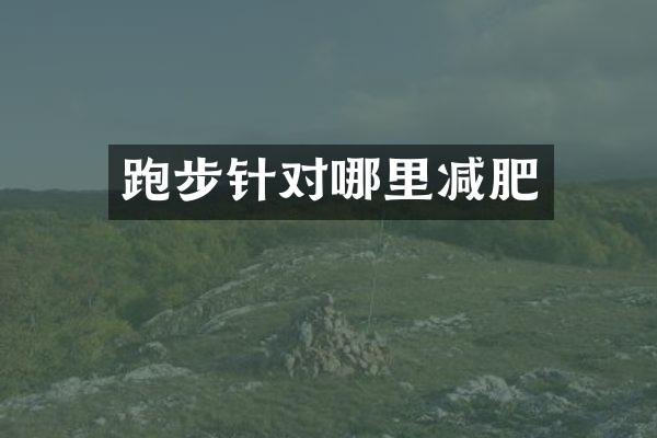 跑步针对哪里减肥
