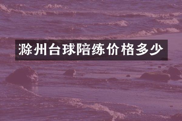 滁州台球陪练价格多少