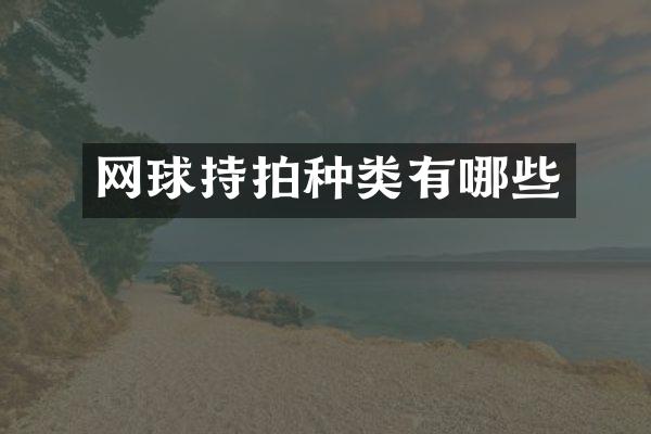 网球持拍种类有哪些