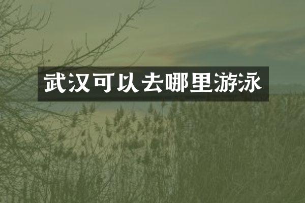 武汉可以去哪里游泳