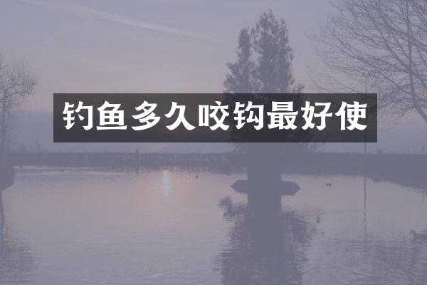 钓鱼多久咬钩最好使
