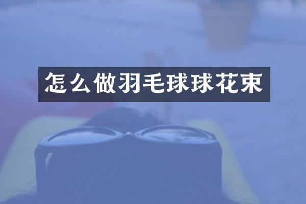 怎么做羽毛球球花束