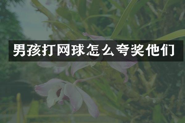 男孩打网球怎么夸奖他们