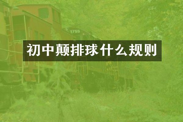 初中颠排球什么规则