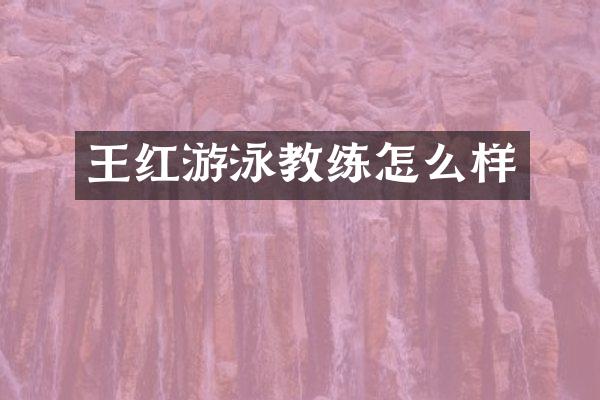 王红游泳教练怎么样