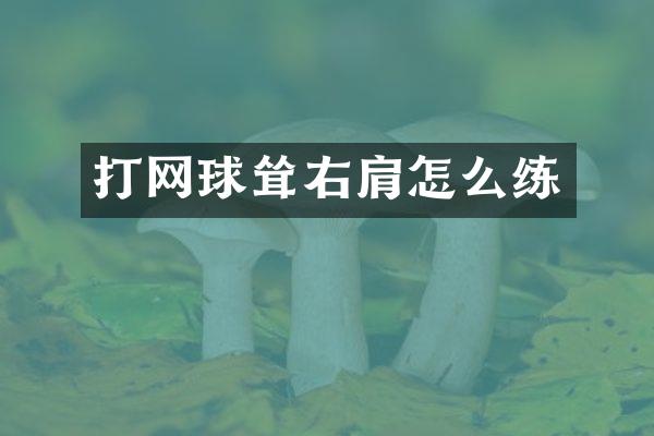 打网球耸右肩怎么练