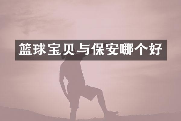 篮球宝贝与保安哪个好