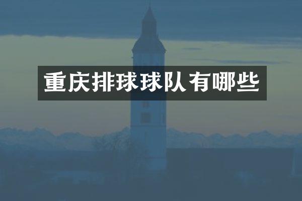 重庆排球球队有哪些