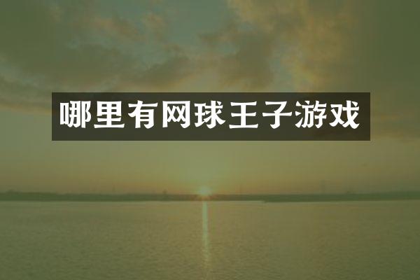 哪里有网球王子游戏