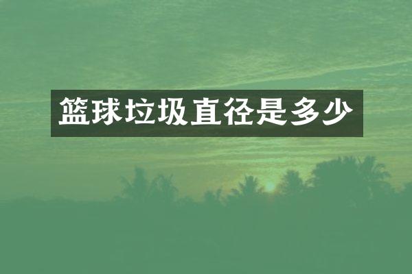 篮球垃圾直径是多少