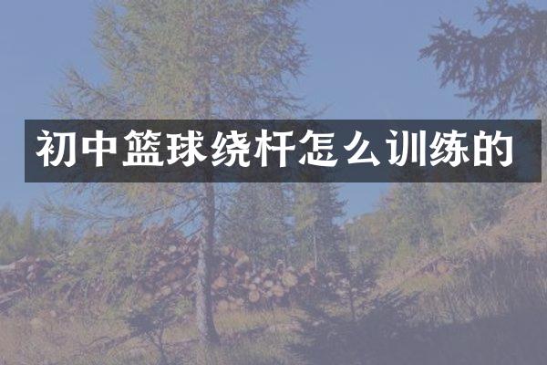 初中篮球绕杆怎么训练的