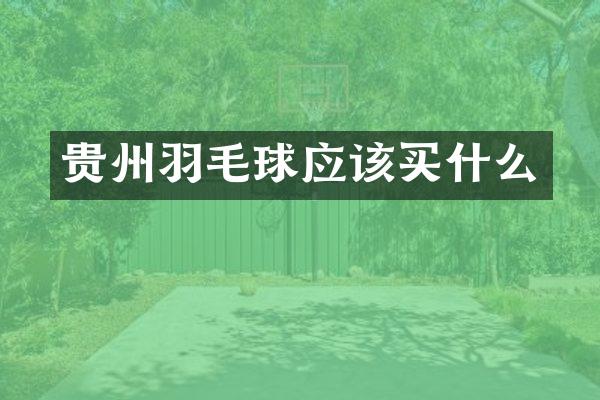 贵州羽毛球应该