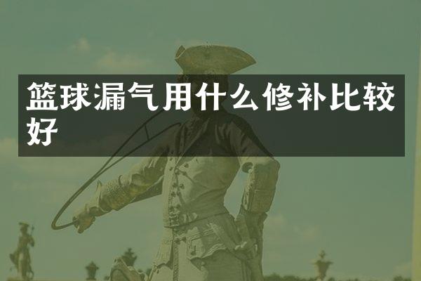 篮球漏气用什么修补比较好