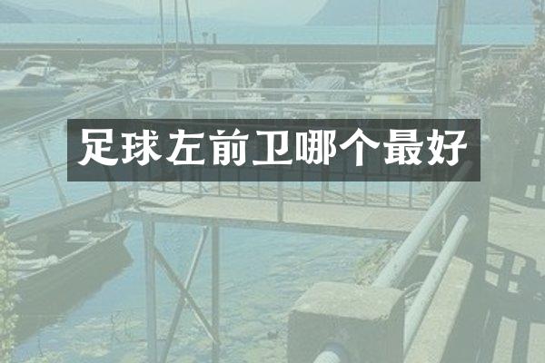 足球左前卫哪个最好
