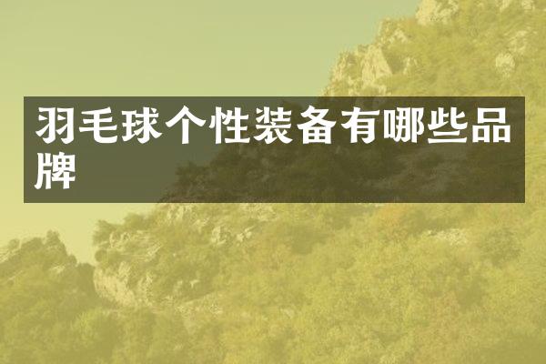 羽毛球个性装备有哪些品牌
