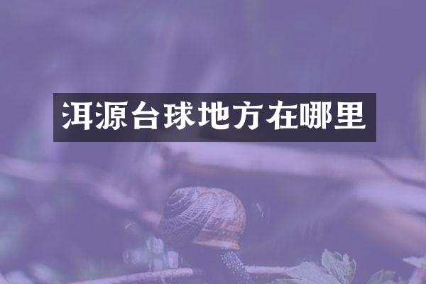 洱源台球地方在哪里