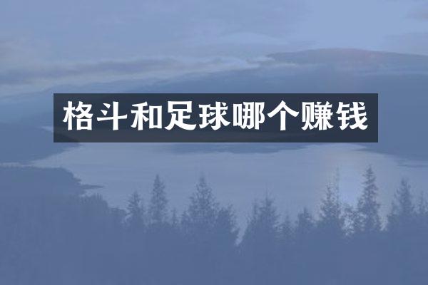 格斗和足球哪个赚钱