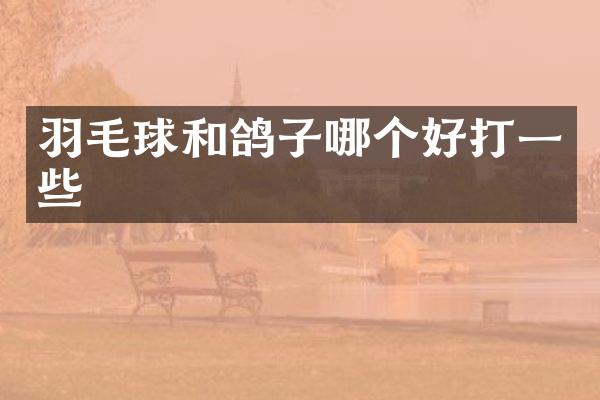 羽毛球和鸽子哪个好打一些