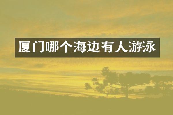 厦门哪个海边有人游泳