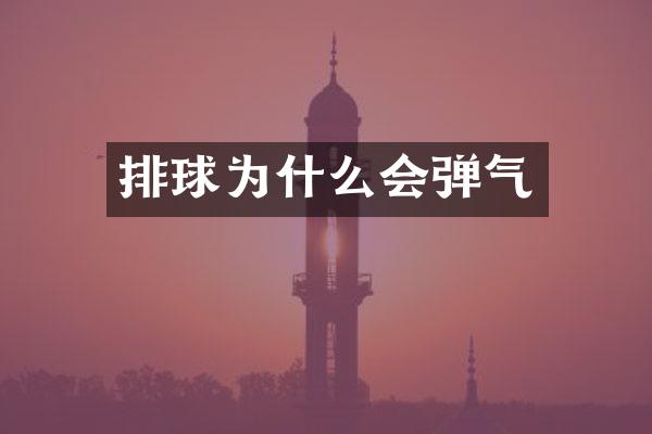排球为什么会弹气