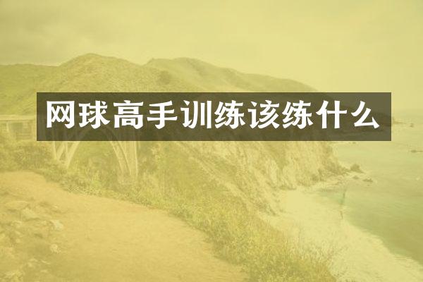 网球高手训练该练什么