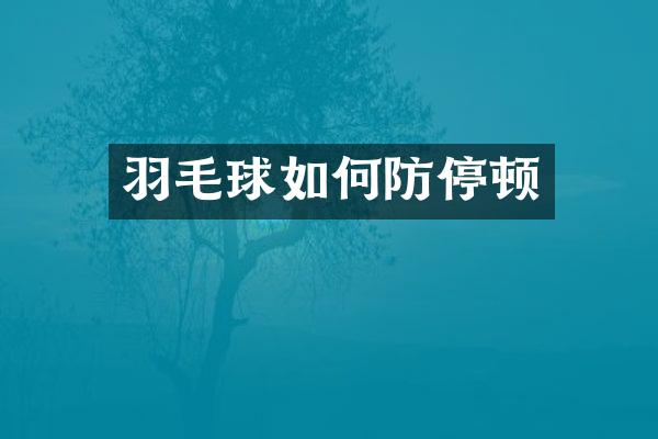 羽毛球如何防停顿