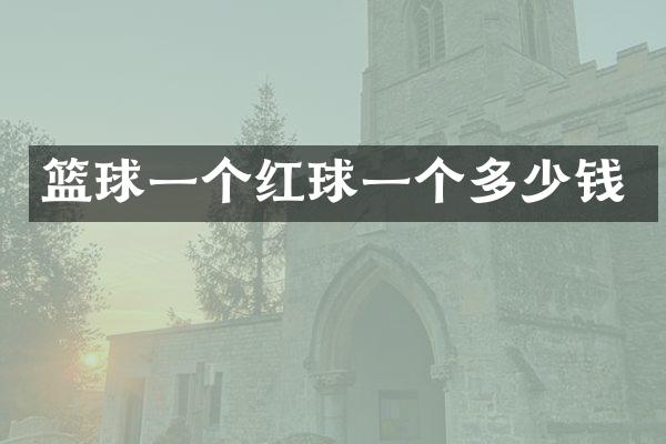 篮球一个红球一个多少钱