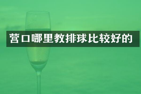 营口哪里教排球比较好的