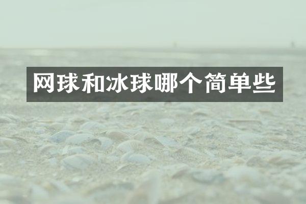 网球和冰球哪个简单些