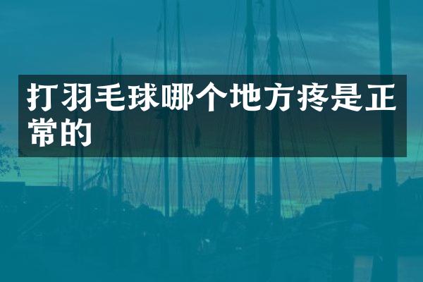 打羽毛球哪个地方疼是正常的