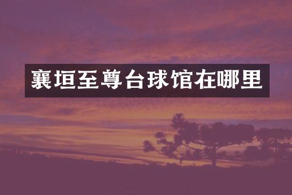 襄垣至尊台球馆在哪里
