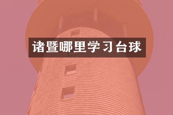 诸暨哪里学习台球