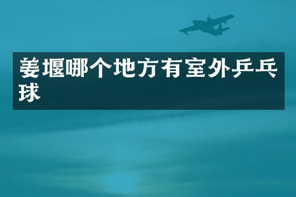 姜堰哪个地方有室外乒乓球