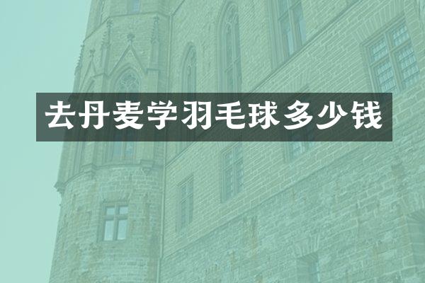 去丹麦学羽毛球多少钱