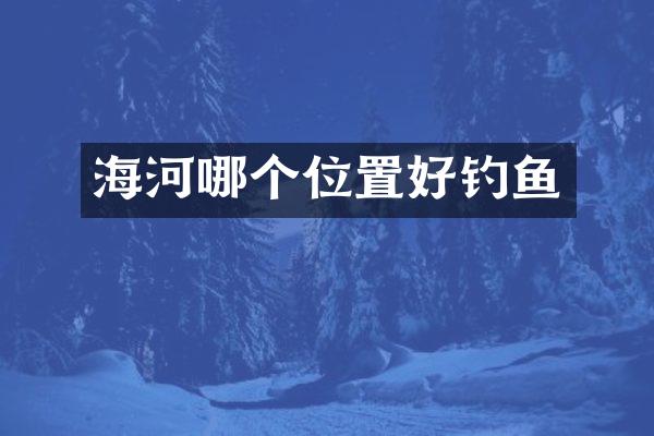海河哪个位置好钓鱼