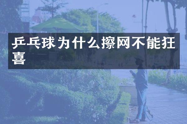 乒乓球为什么擦网不能狂喜