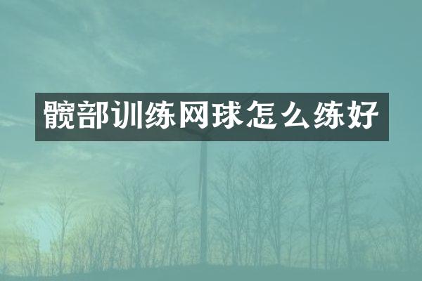 髋部训练网球怎么练好