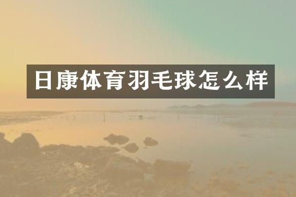 日康体育羽毛球怎么样