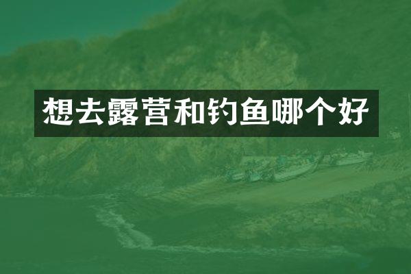 想去露营和钓鱼哪个好