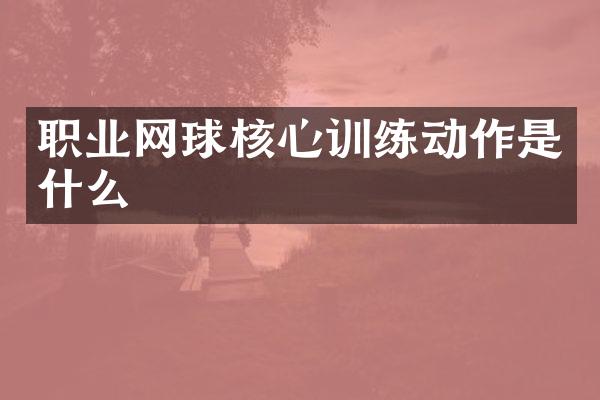 职业网球核心训练动作是什么