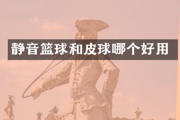 静音篮球和皮球哪个好用