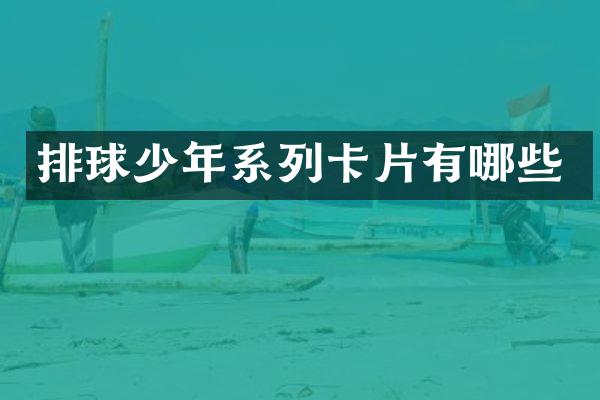 排球少年系列卡片有哪些