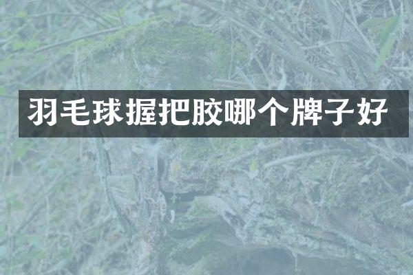 羽毛球握把胶哪个牌子好