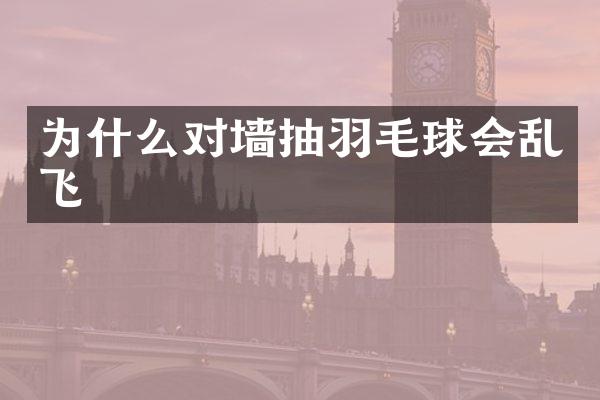 为什么对墙抽羽毛球会乱飞