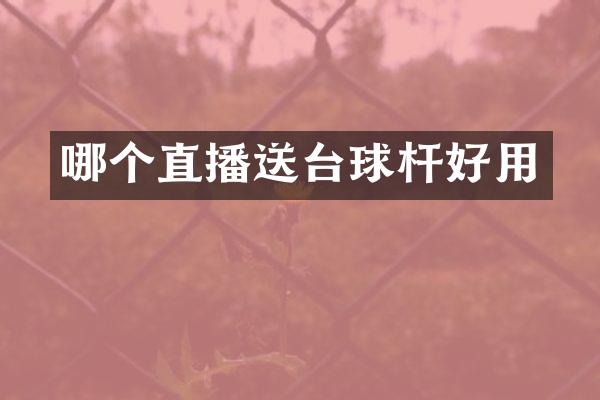 哪个直播送台球杆好用