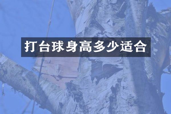 打台球身高多少适合