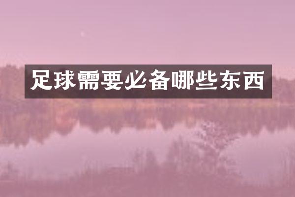 足球需要必备哪些东西