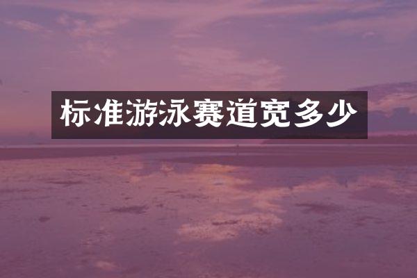 标准游泳赛道宽多少