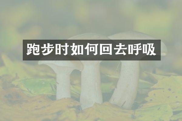 跑步时如何回去呼吸