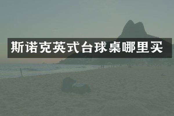 斯诺克英式台球桌哪里买